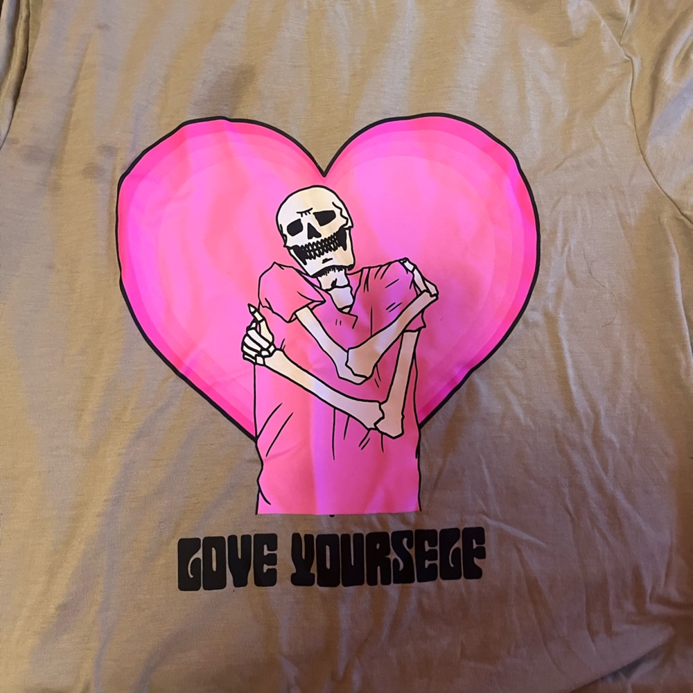 Pink Heart Graphic Tee